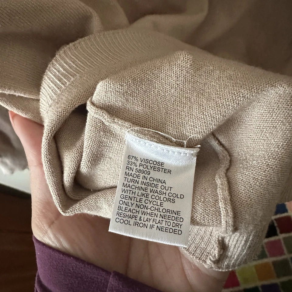 Свитер с водолазкой желтовато-коричневый Antonio Melani размер L - Изображение 4 из 4