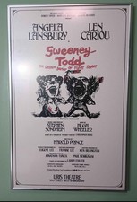 Sweeney Todd Original Pressing Broadway Musical Sondheim Poster Window Card
