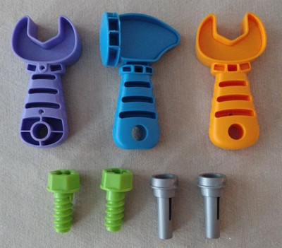 Vtech Drill and Learn Replacement Purple & Orange Wrench Hammer Screws Nails