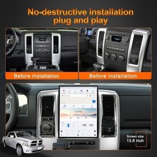 13.8 Tesla Car Radio Navigation Gps Screen For Dodge Ram 1500 2500 2009-2012 13.8 Tesla Car Radio Navigation Gps Screen For Dodge Ram 1500 2500 2009-2012