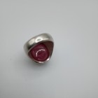  Handmade Men's Ruby Silver Ring. Size 9 — photo 7