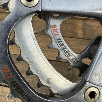 Vintage Campagnolo Centaur TRIPLE Crankset 175mm 10 Speed Square