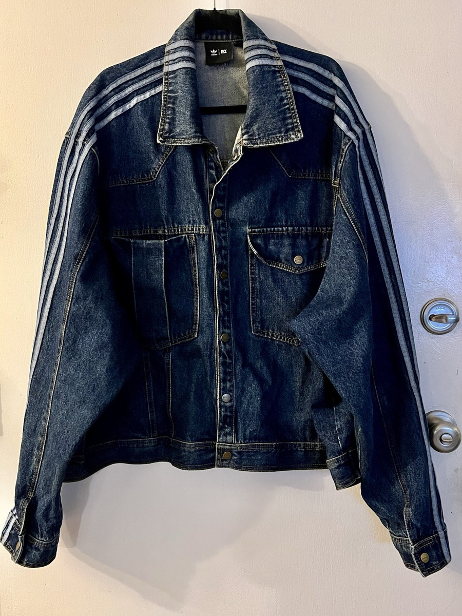 Adidas-Ivy Park-Beyonce Denim Jacket HG6544 Size 2XL-UNISEX Adidas-Ivy Park-Beyonce Denim Jacket HG6544 Size 2XL-UNISEX
