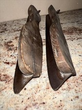 Antique 10" Wood Iron Blade Ice Skates- Speed Racing- Union Hardware Co.