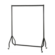 New Heavy Duty Garment Rail - Black Rail Garment Rack Sizes 2ft,3ft,4ft,5ft,6ft