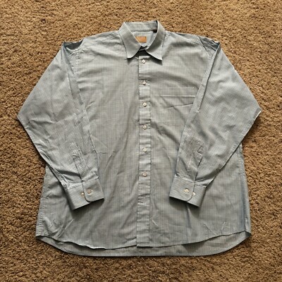 Gitman Gold Shirt Men's XL Blue Check Dress Business Classic Made USA Master | eBay Gitman Gold Shirt Men's XL Blue Check Dress Business Classic Made USA Master | eBay