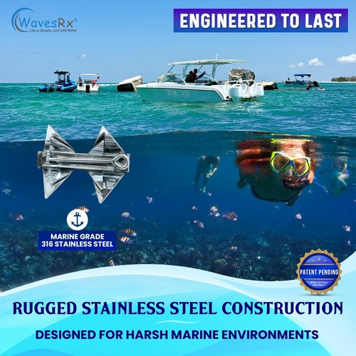 Open Box WavesRx 12lb TriAnchor - 316 Stainless Steel Folding Anchor for PWC - Bild 6 von 6