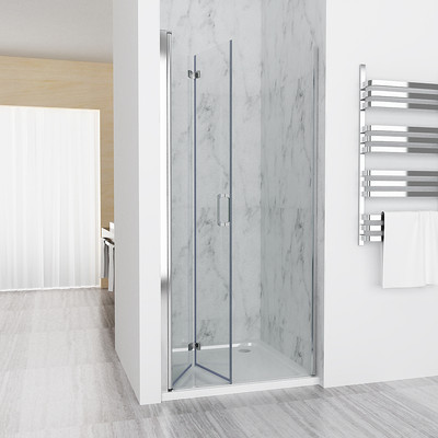70-120cm Nischentür Duschabtrennung Duschwand Dusche Falttür Duschkabine NANOESG