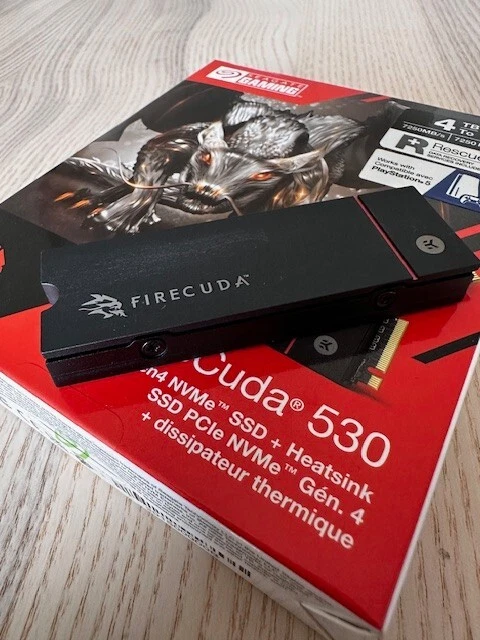 Seagate FireCuda 530 NVMe SSD 4TB M.2 PCIe Gen4 × 4 NVMe 1.4