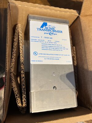 Acme Electric Pool & Spa 1 Phase 120 V Transformer T-79101-SR 12,13,14v Taps NEW