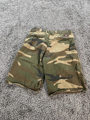 Dickies Carpenter Shorts Mens 32 Brown Camoflaugue Baggy
