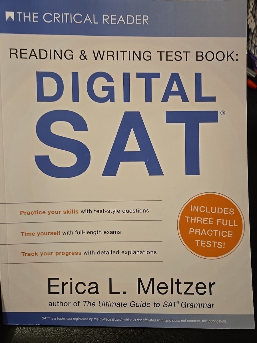 The Critical Reader Reading & Writing Test Book DIGITAL SAT
