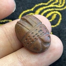 GENUINE OLD ANCIENT ROMANO-EGYPTIAN JASPER STONE SCARABOID SCARAB SEAL