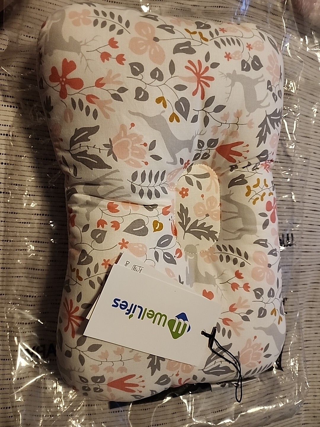 Soft Hypoallergenic Baby Pillow Organic Cotton (Forest) Machine Washable