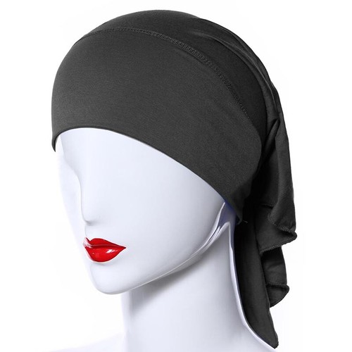 Ladies Muslim Al Amira Hijab Turban Caps Wrap Stretch Prayer Casual Headscarf - Picture 20 of 32
