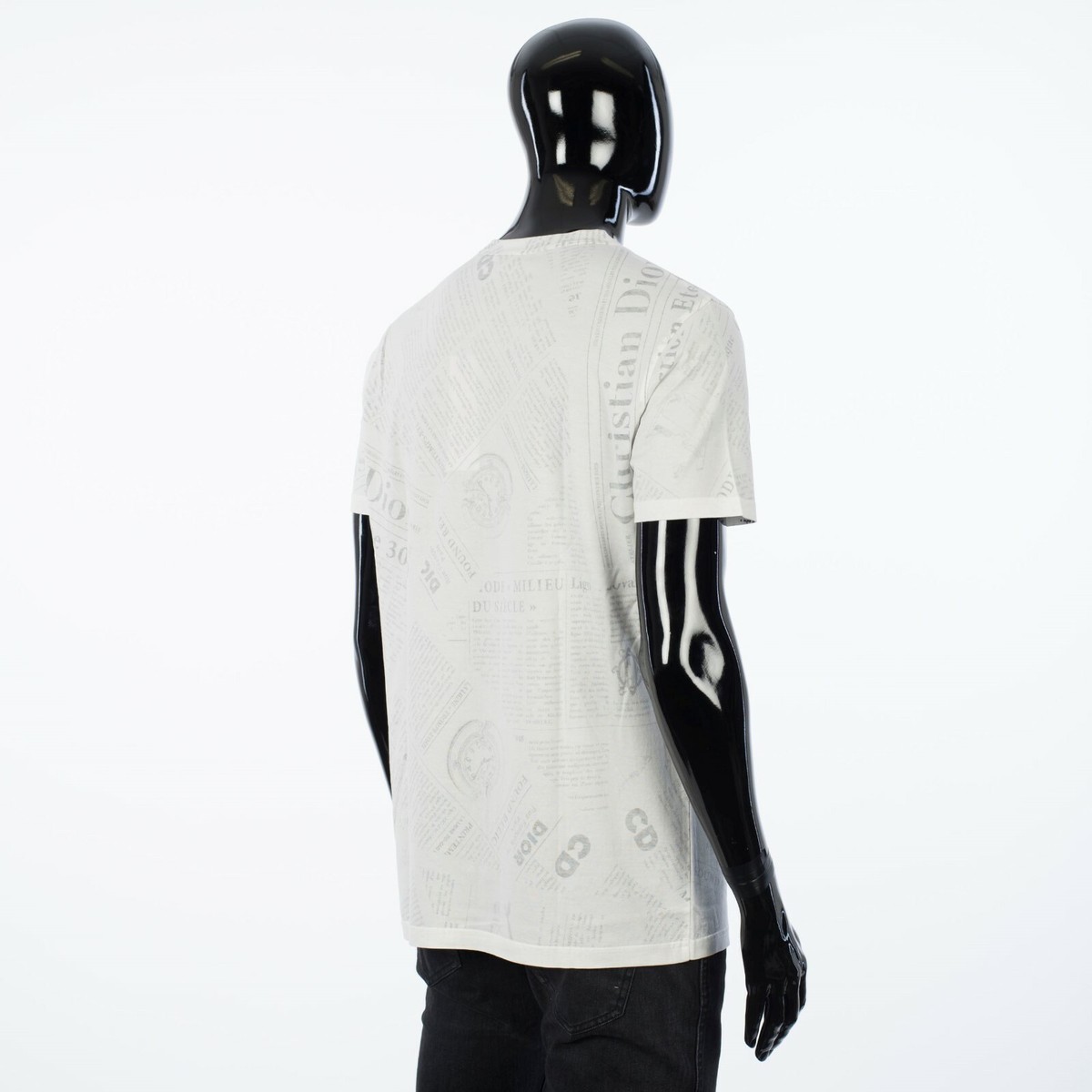 DIOR x DANIEL ARSHAM 1000$ T-Shirt - Newspaper Print - Offwhite