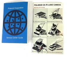 Polaroid SX-70 Land Camera Quick User Guide 1973  Service Center Guide 1973 