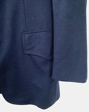 VTG 50s 60s Navy Wool Flannel Ivy Trad Blazer 42L Sport Coat Suit Jacket USA