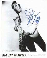 Big Jay McNeely signed 8x10 black & white promo photo