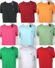 Nautica T-Shirt Crew Neck Vneck Short Sleeve with Logo S M L XL 2XL 3XL