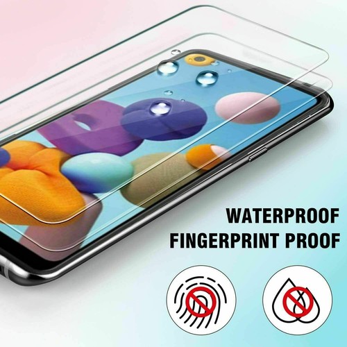Paquete de 3 protectores de pantalla de vidrio templado HD transparentes para Samsung Galaxy A21 / A21s - Imagen 8 de 12
