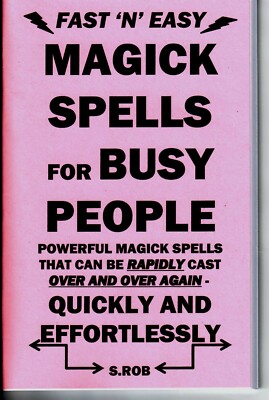 FAST 'N' EASY Magick spells for busy people book