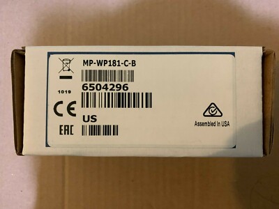 Crestron Media Presentation Wall Plate - Black MP-WP181-C-B New in Box FREE Ship