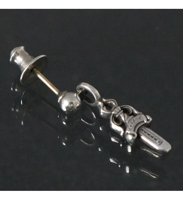 Ginza Chrome Hearts Stack Dagger Drop Earrings Silver SV925 | eBay
