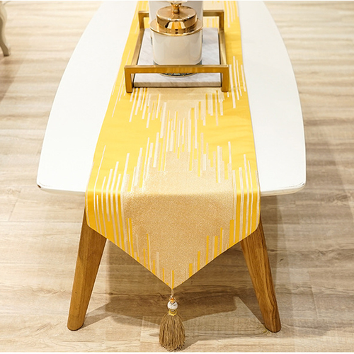 Luxury Table Runners with Tassel Fringe Tablecloth Bed Flag for Birthday Party - Picture 6 of 16