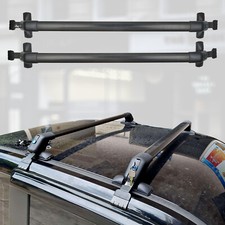 Universal Lockable Aluminium Car Roof Rack Cross Bars Luggage Carrier Anti Theft