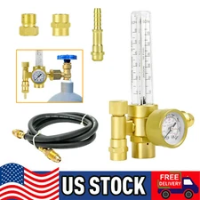 CGA580 Argon/CO2 Regulator-Welding Gas Flowmeter(SCFH) For TIG MIG Welder Tanks