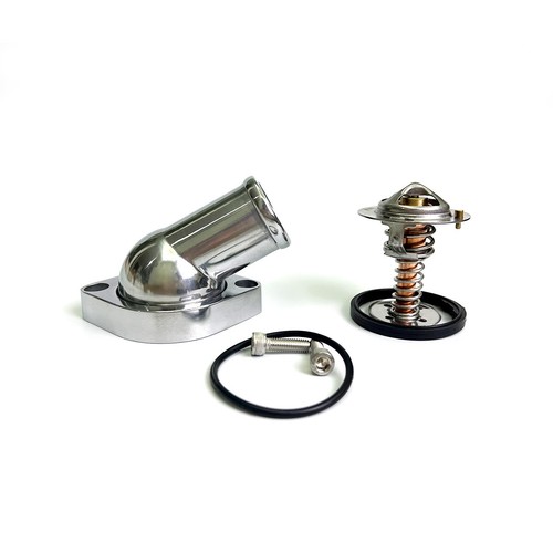 160 ℉ Thermostat + 45 Degree Swivel Water Neck Housing Aluminum For LS1
