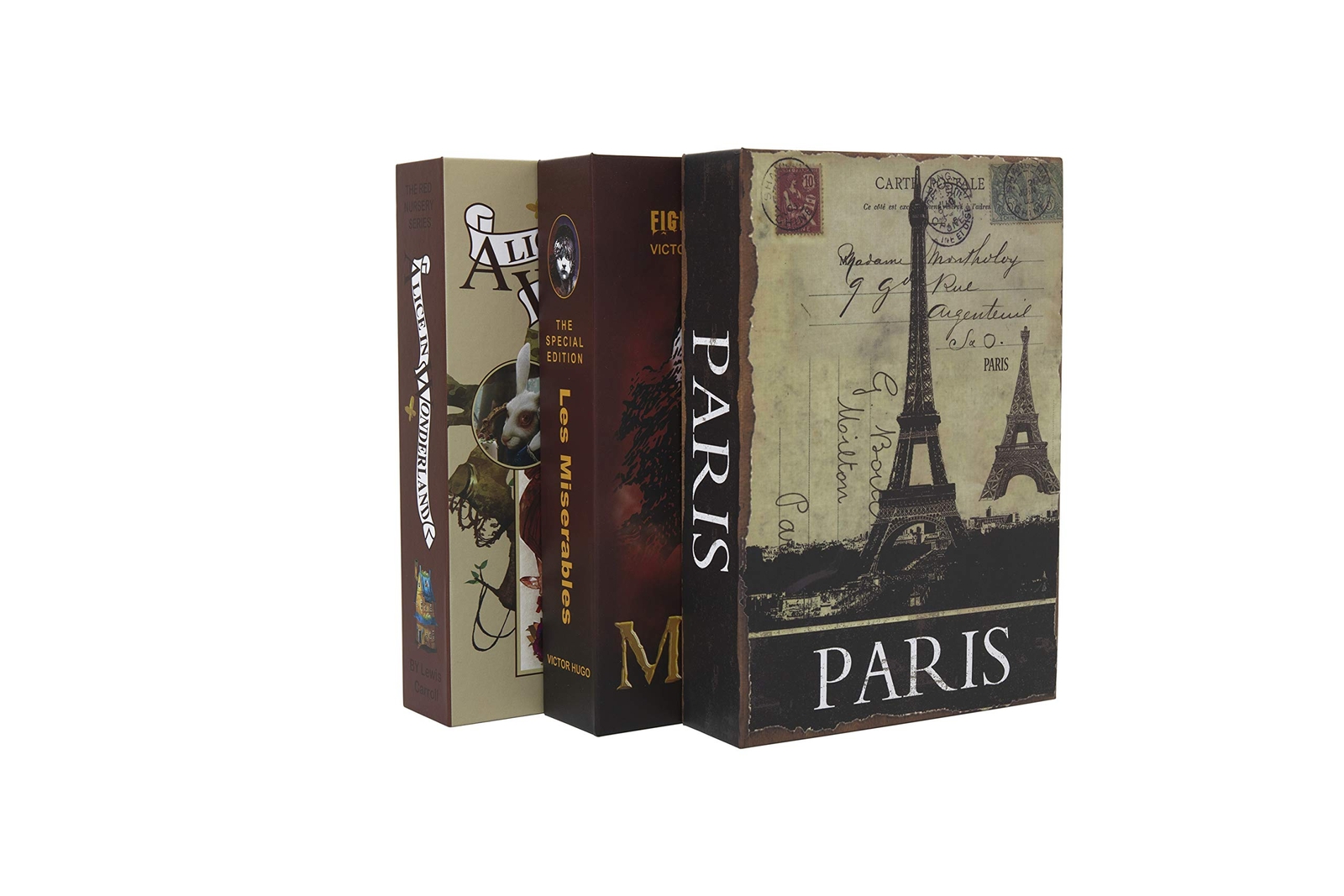 Real Paper Transfer Book Safe Hollow with Secret Hidden Compartment Combinati...