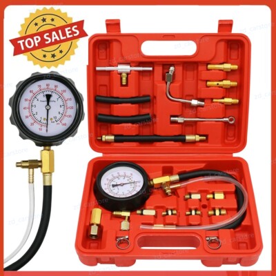 0-140PSI Fuel Injection Pump Pressure Tester Injector Pump Pressure Gauge Kit US