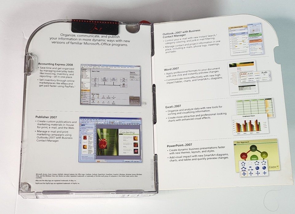 Microsoft Office Small Business 2007 Upgrade w/ Key (2) DiscsBOOKLET