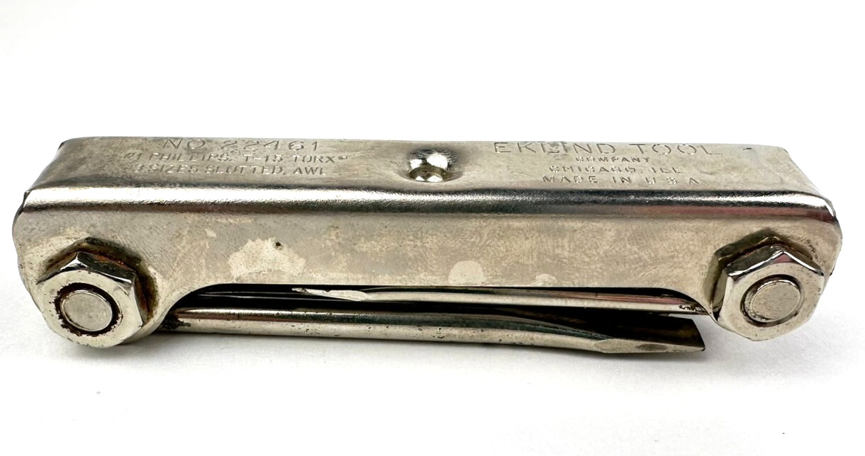 Eklind Tool Company No. 22461  Steel Handle Fold-Up Screwdriver - Tools in Descr