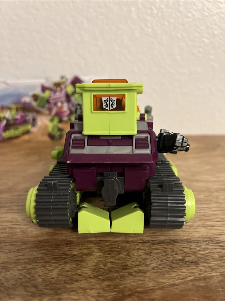 Devastator Green & Purple Truck Transformer Action Figure Plastic Bandai Toy - Image 3 of 4