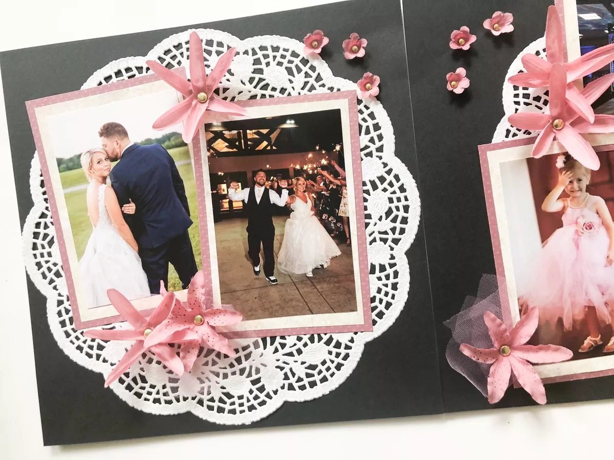 Dusty Rose Wedding Scrapbook Pages, Blush Wedding Pages, Premade Wedding  Layouts