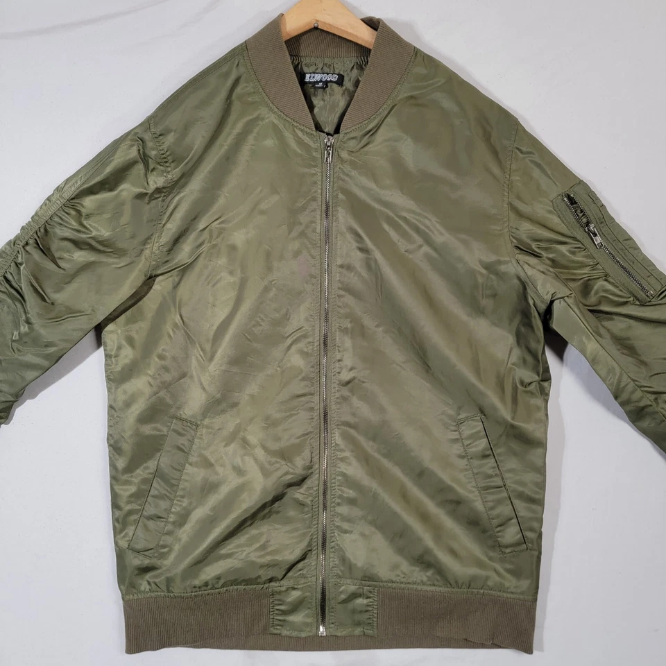 Elwood Bomber Full Zip Jacket Mens Sz Medium Olive Green - Image 2 of 4