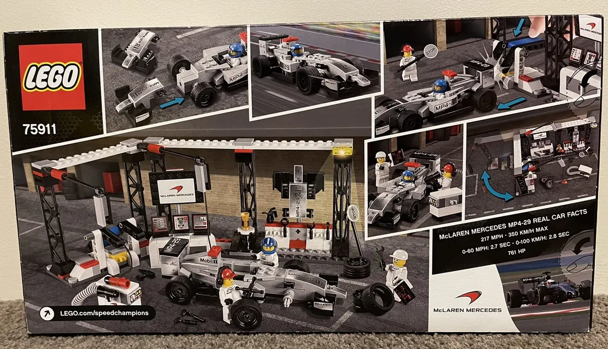 LEGO Speed Champions McLaren Mercedes Pit F1 BRAND NEW Very rare |