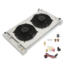 LABLT 3 Row Radiator+Shroud+Electric Fan For 1988-1999 Chevy GMC C1500/2500/3500