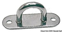 Osculati 10 StüCk AugbüGel Grundplate Eben Va-Stahl Poliert 15X45Mm