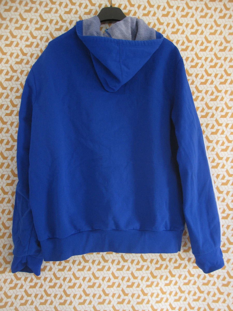 adidas Ventex Trefoil 70'S Sky Blue Hooded Jacket - 180 / L