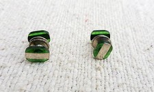 Vintage Kn&ouml;pfe 2 St&uuml;ck Set Gr&uuml;n Sammlerst&uuml;ck Dekorativ BTN23
