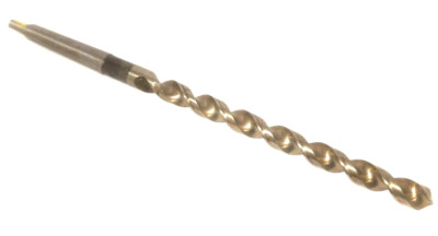 15/32'' Taper Shank Drill, Long, Fast Spiral, HSS, 118° MT-1, USA (UL-4-E-3)