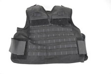 ABA TAC MOLLE BLACK Tactical Carrier Vest No Soft Plates