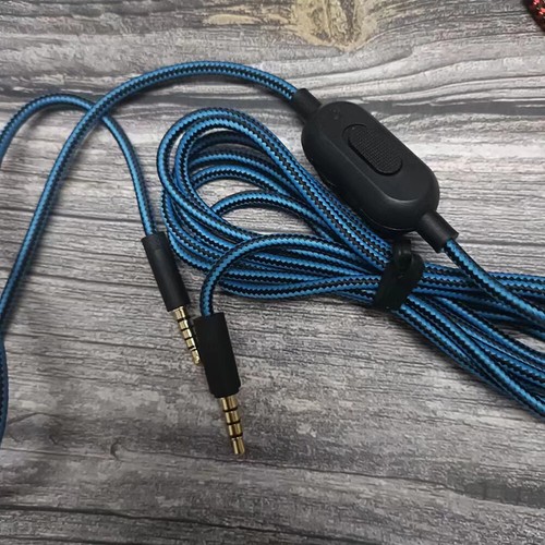 Câble de casque audio de 2 m pour casque Logitech G PRO X G233 G433 (bleu) FR - Bild 6 von 8