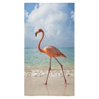 Modern Design Beach Towel Beautiful Flamingo On The Beach 27 X 54 Inches on sale Modern Design Beach Towel Beautiful Flamingo On The Beach 27 X 54 Inches on sale