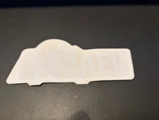 AEV Glossy WHITE Vinyl Sticker DECAL 5"X2.25" American Expedition Vehicles