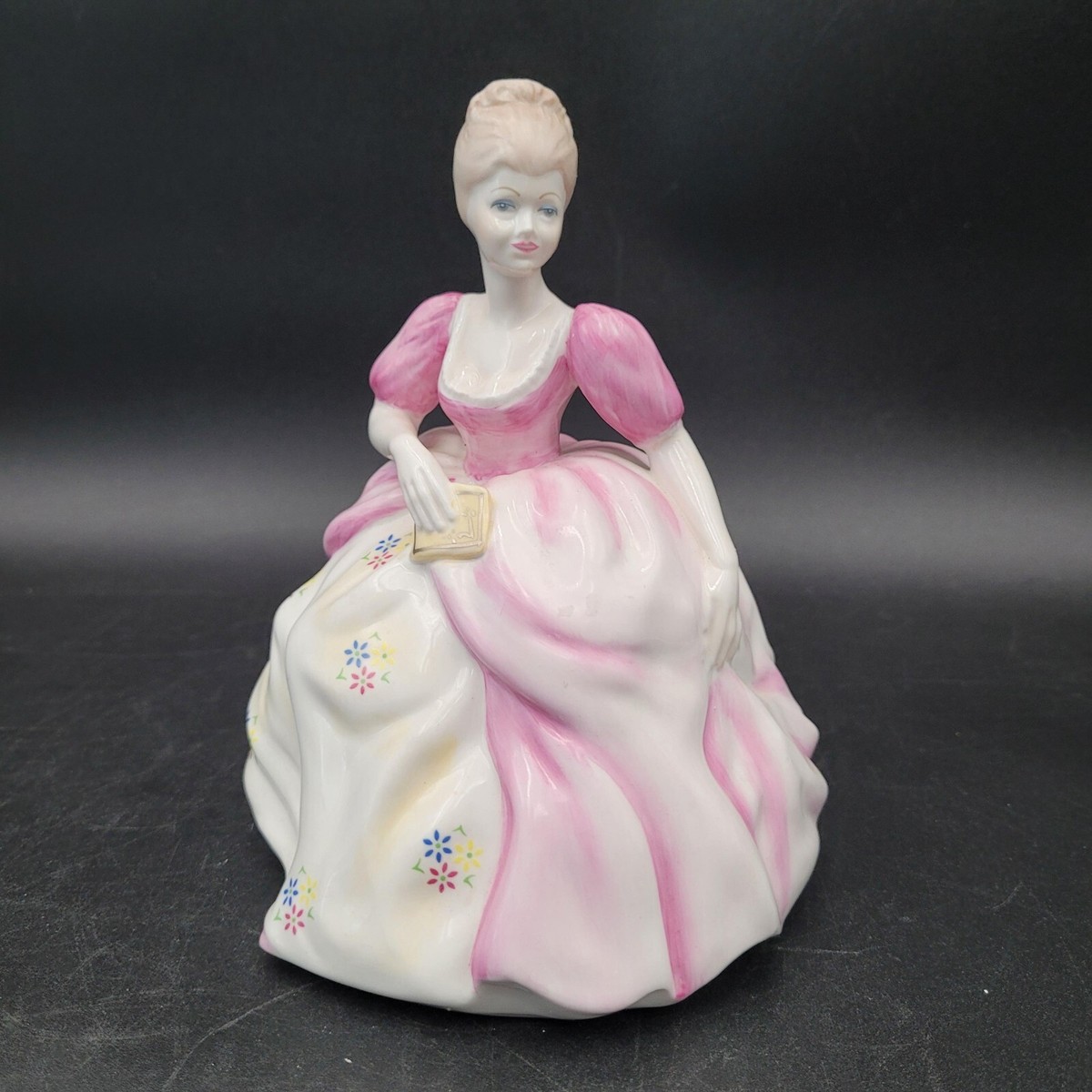 Vintage Coalport Bone China Hand Painted Ceramic Figurine Ladies